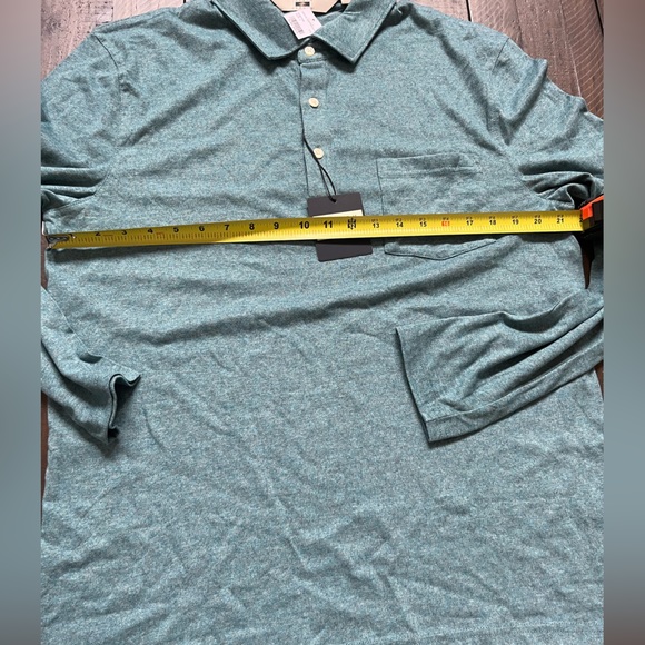 Joseph Abboud Modern Fit Long Sleeve Sueded Jersey Polo - Picture 3 of 10